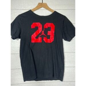 Michael Jordan Youth Large Black T Shirt #23 23 Jumpman Logo Basketball Chicago